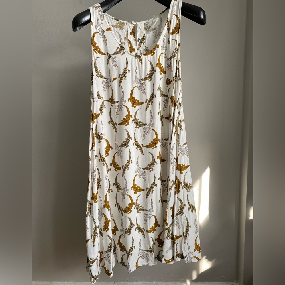Tank dress with alligators